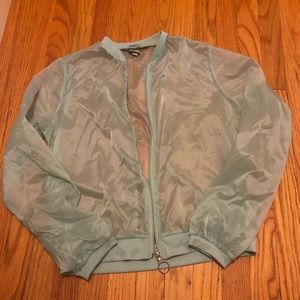 Bench transparent bomber like new size large